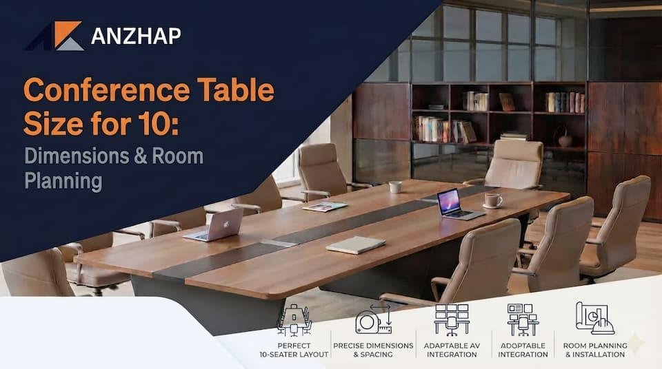 Conference Table Size for 10: Dimensions & Room Planning