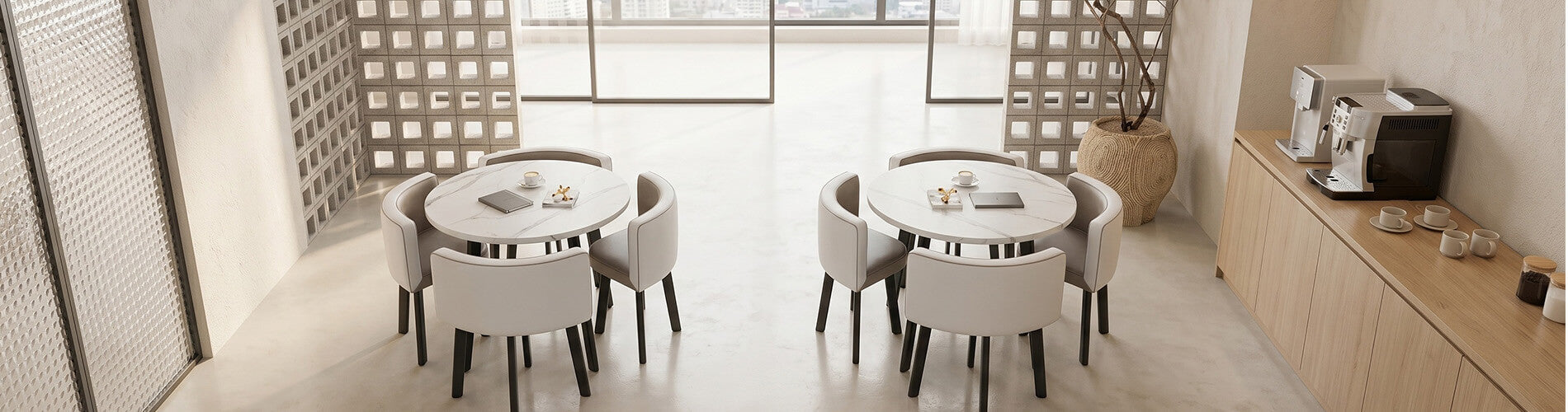Dining table and chairs