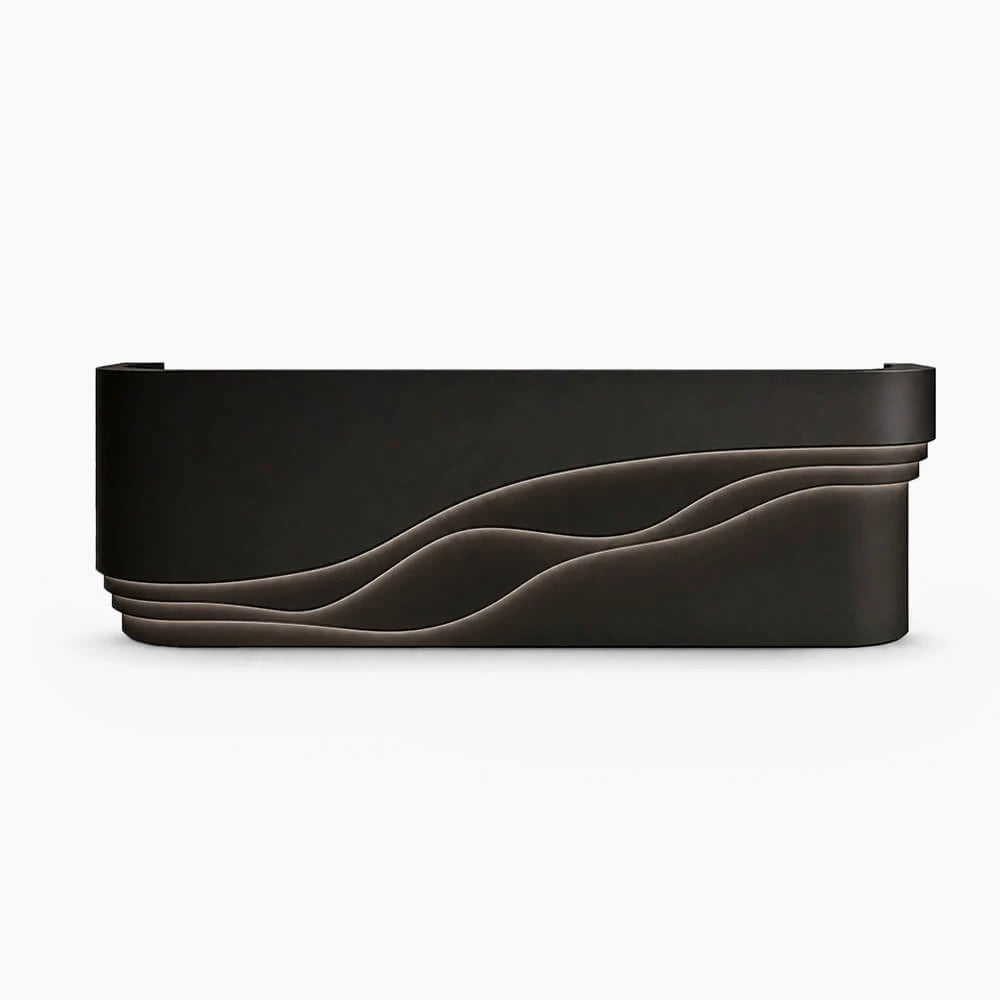 Curved White LED Welcome Desk Modern Reception Area Front Counter ANZHAP- JDT-7118-mainpictures 3