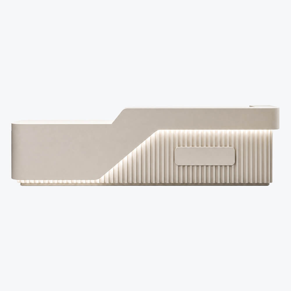 LED Office Welcome Desk with Desk Storage Modern L-Shaped ANZHAP-JDT-2098-main pictures 12