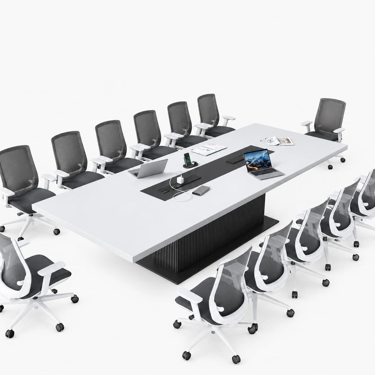LargeConferenceTablewithPower CableManagement-HYZ-26002-mainpictures 10