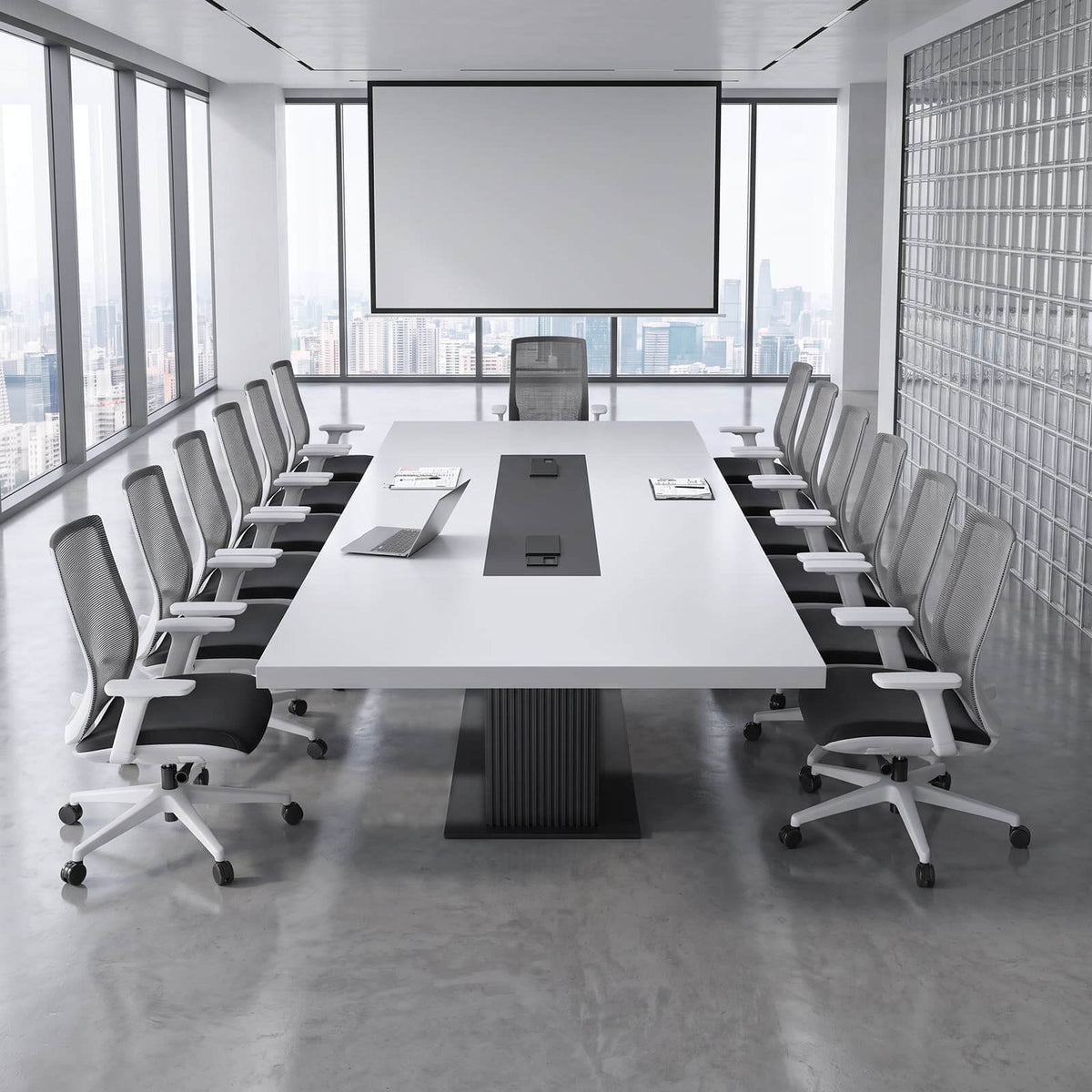 LargeConferenceTablewithPower CableManagement-HYZ-26002-mainpictures 18