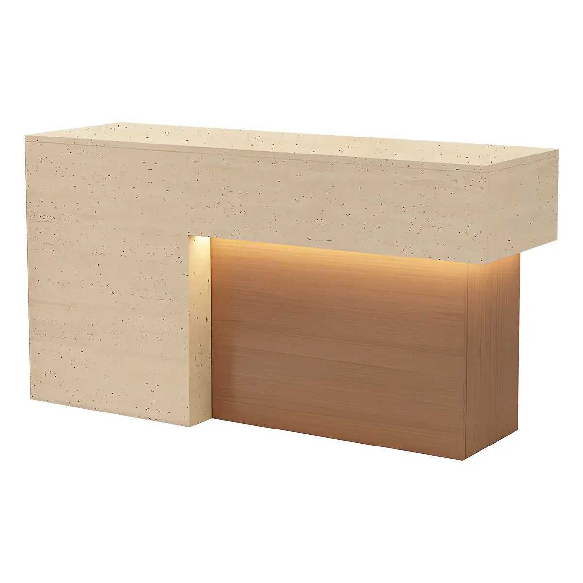 Modern Compact Front Desk with LED Space-Saving Welcome Counter ANZHAP-JDT-2267-mainpict ures 12