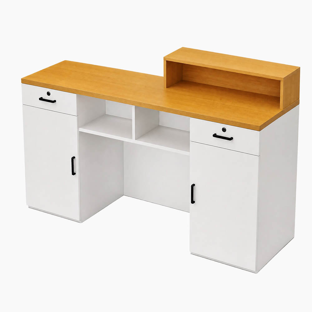 Modern Compact Reception Desk Space-Saving Welcome Counter for Beauty Salon-JDT-1030-main pictures 4