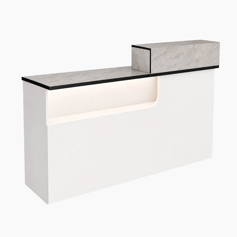 Modern Compact Reception Desk Space-Saving Welcome Counter for Beauty Salon-JDT-1030-main pictures 7