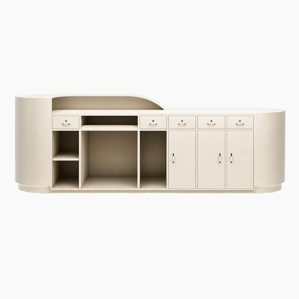 Modern Curved Reception Desk Hotel Front Desk With LED Accent Lighting-JDT-743-mainpictures 11