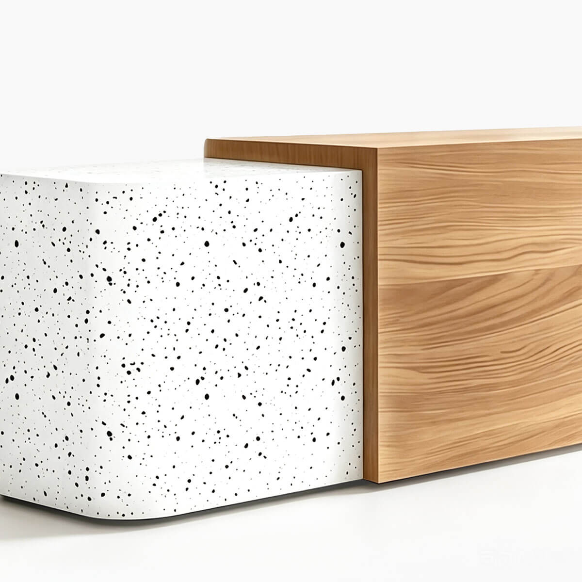 Modern Dual-Tone Reception Counter with Lockable Storage-JDT-2357-mainpictures 12