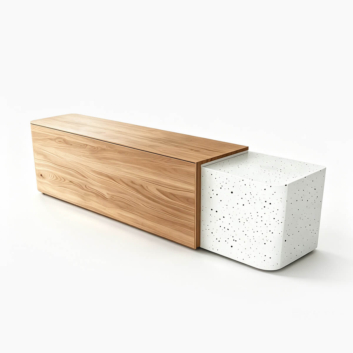 Modern Dual-Tone Reception Counter with Lockable Storage-JDT-2357-mainpictures 13