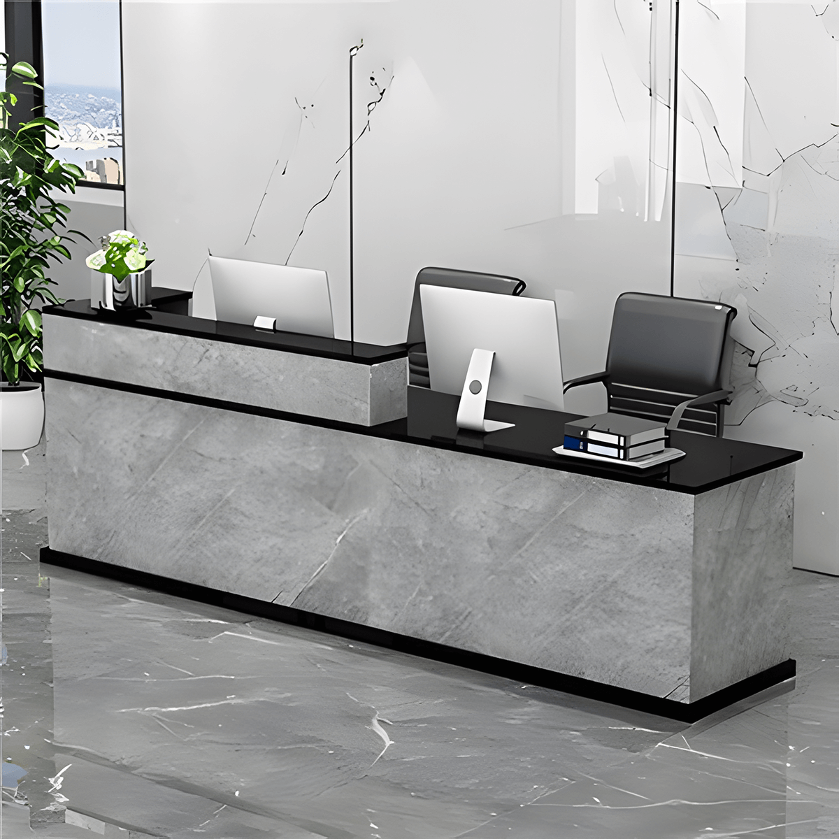 Modern Front Desk for Professional Corporate Entrances - ANZHAP JDT-712 Main picture 2.2
