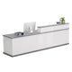 Weiß+Grau / Innenansicht links höher / L140*B60*H100cm