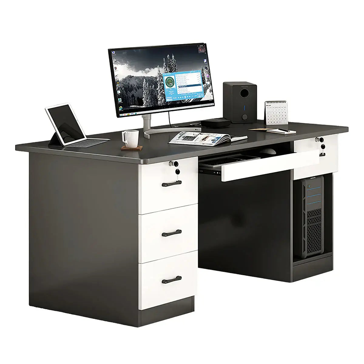 Modern Home Office Desk - Professional Writing Desk ANZHAP-BGZ-2022-mainpictures 6