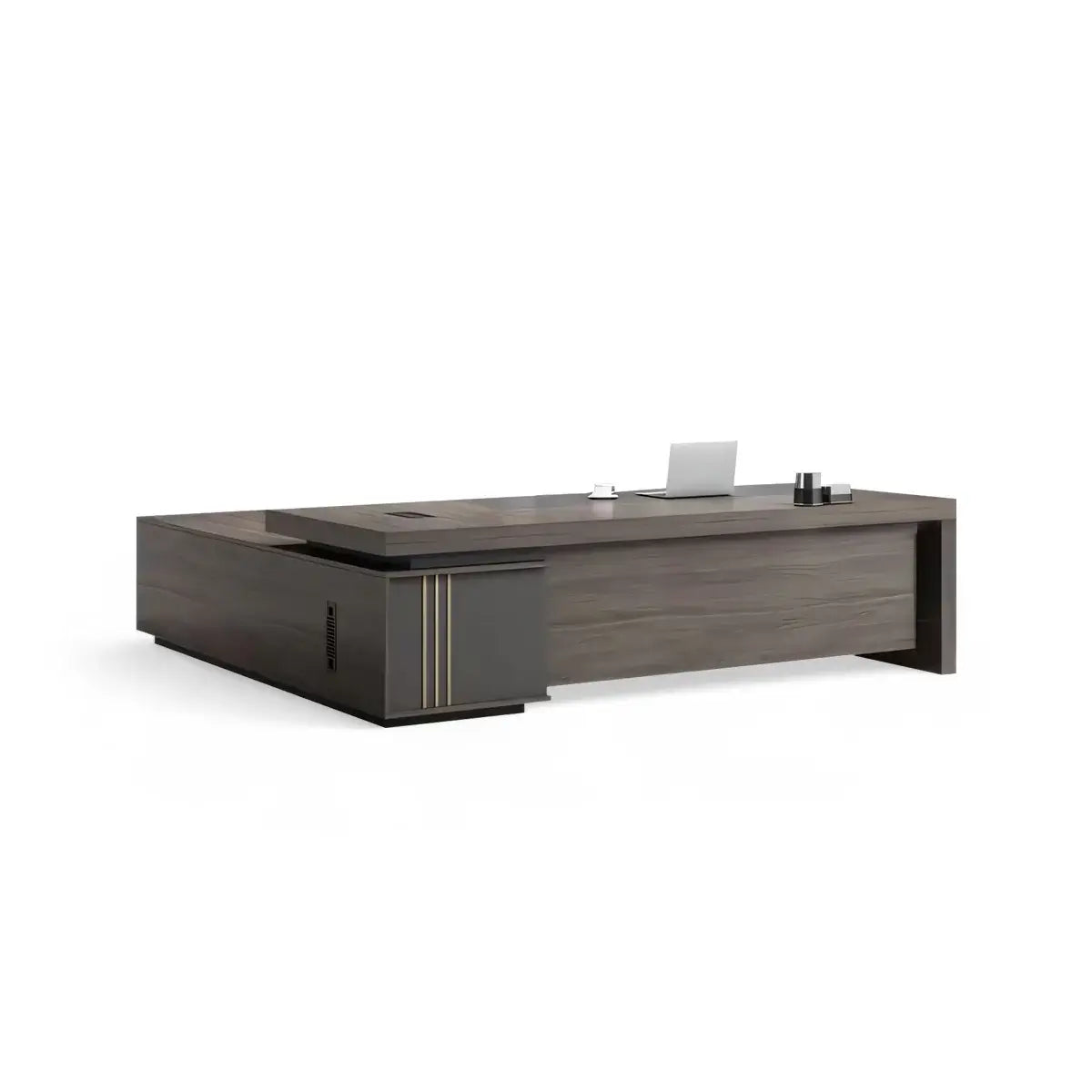 Modern L-Shaped Executive Desk - CEO Office Desk with StorageANZHAP-LBZ-1031-mainpictures 6