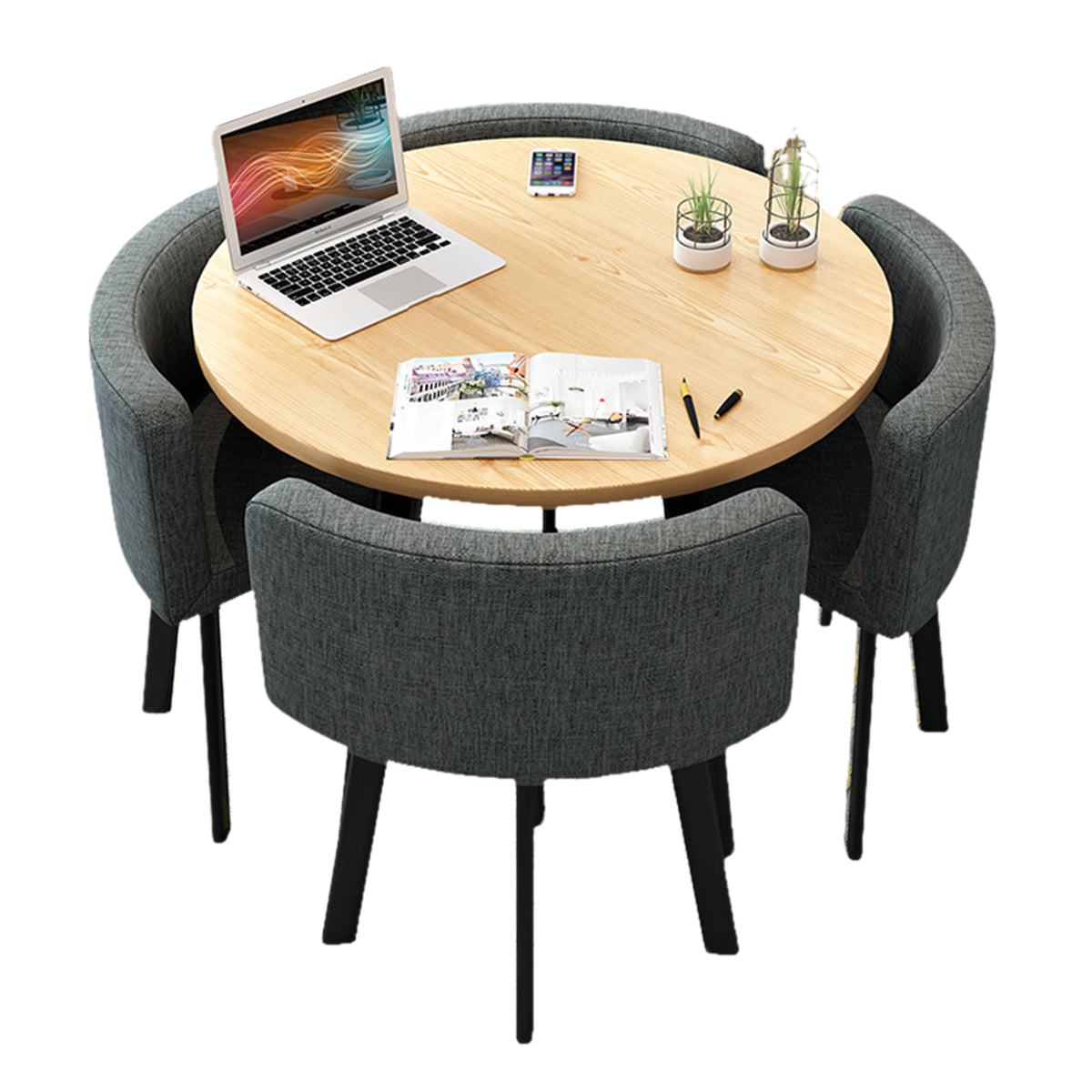Modern Nesting Table and Chairs for Boutique Office Breakrooms - ANZHAP JDZH-009 Main picture 016