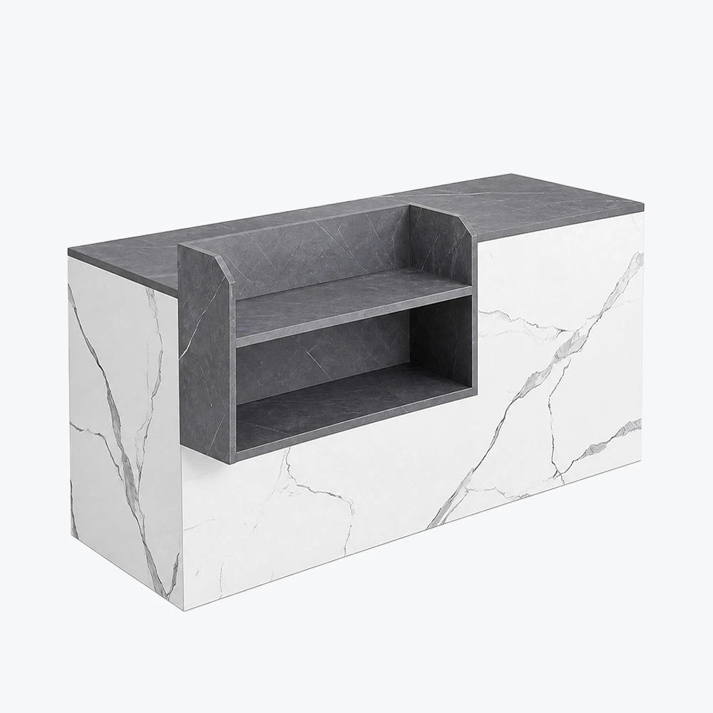 Modern Retail Checkout Counter with Display Shelf Affordable Sales Desk ANZHAP-JDT-2043-mainpictures 7
