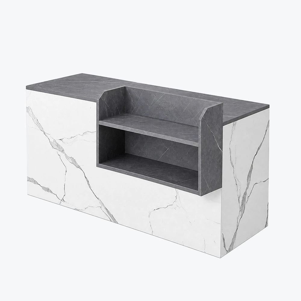 Modern Retail Checkout Counter with Display Shelf Affordable Sales Desk ANZHAP-JDT-2043-mainpictures 8