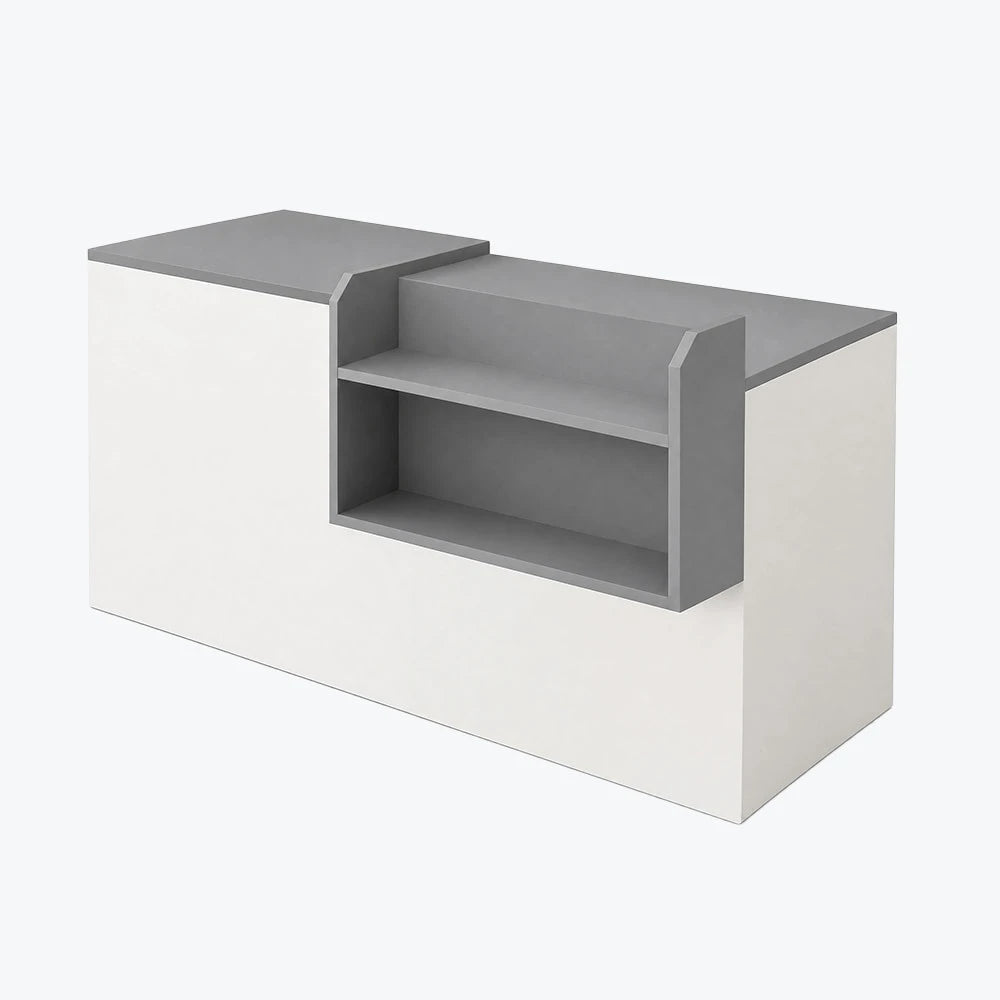 Modern Retail Checkout Counter with Display Shelf Affordable Sales Desk ANZHAP-JDT-2043-mainpictures 9