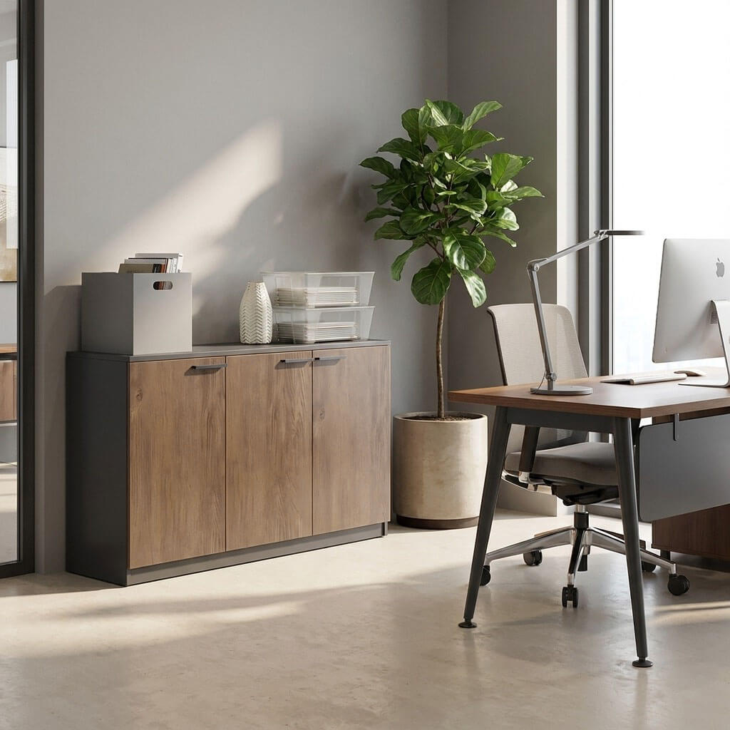 Office Bookcase Sideboard Desk Storage Cabinet ANZHAP-WJG-727-mainpictures 13