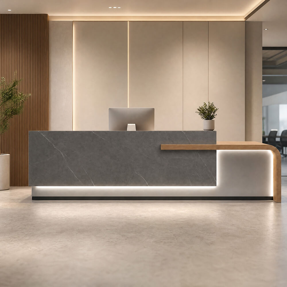 Office Receptionist Desk for Modern Reception Areas