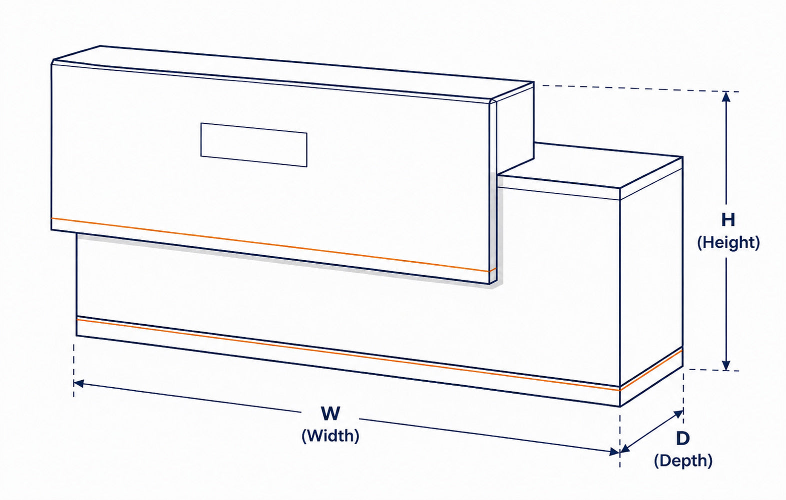 Offset Block Straight dimension guide