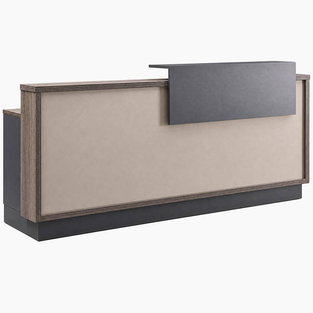Professional Reception Table with Wood Finish for Modern Workspaces