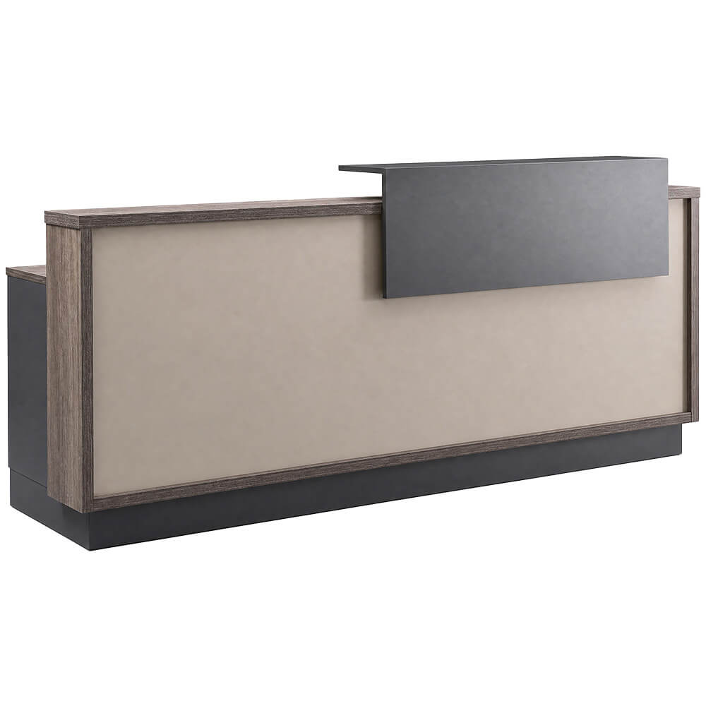 Professional Reception Table with Wood Finish for Modern Workspaces
