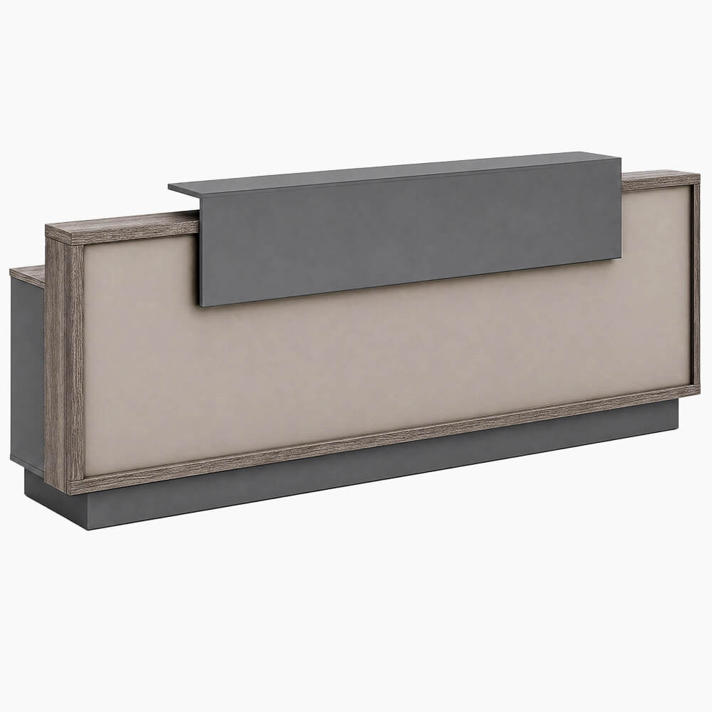 Professional Reception Table with Wood Finish for Modern Workspaces