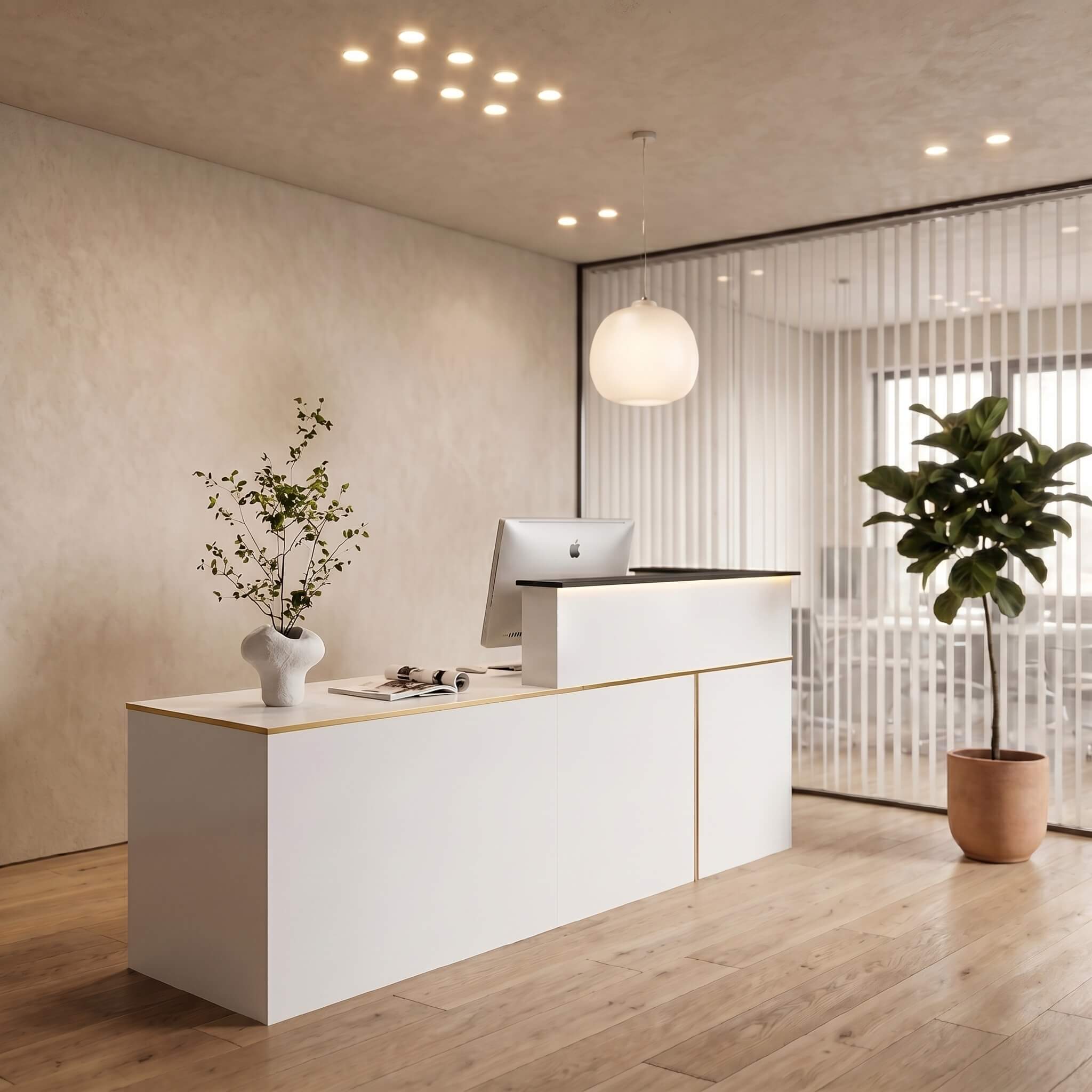Professioneller Friseursalon Rezeption Empfangstheke | ANZHAP
