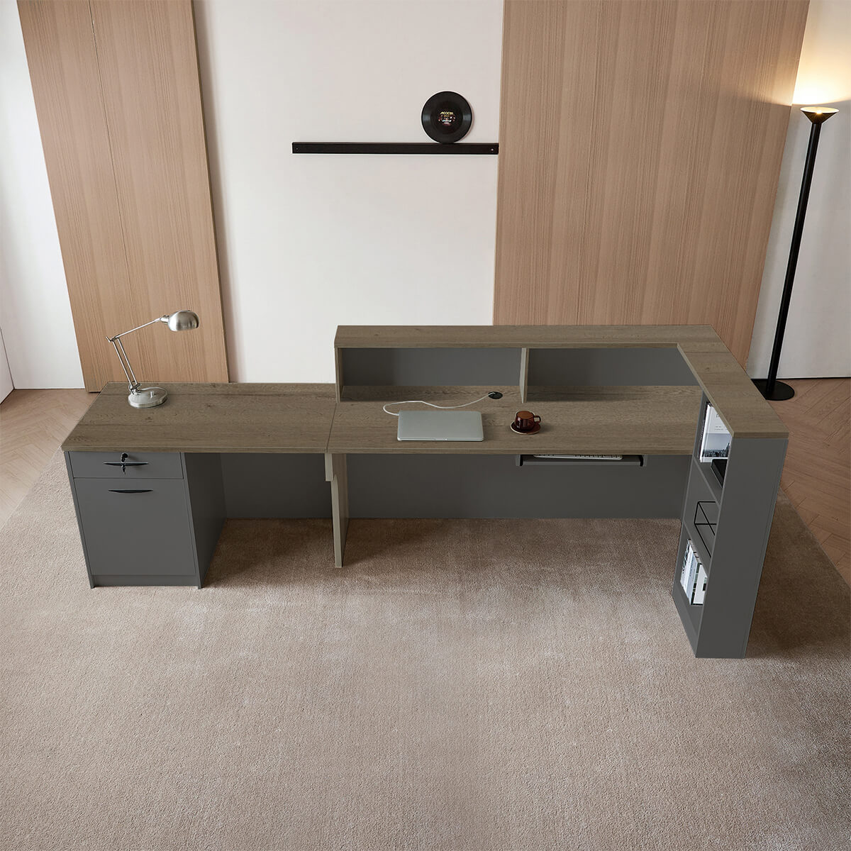 Professional L-Shaped Welcome Desk for Modern Companies - ANZHAP JDT-2215 Main picture 1
