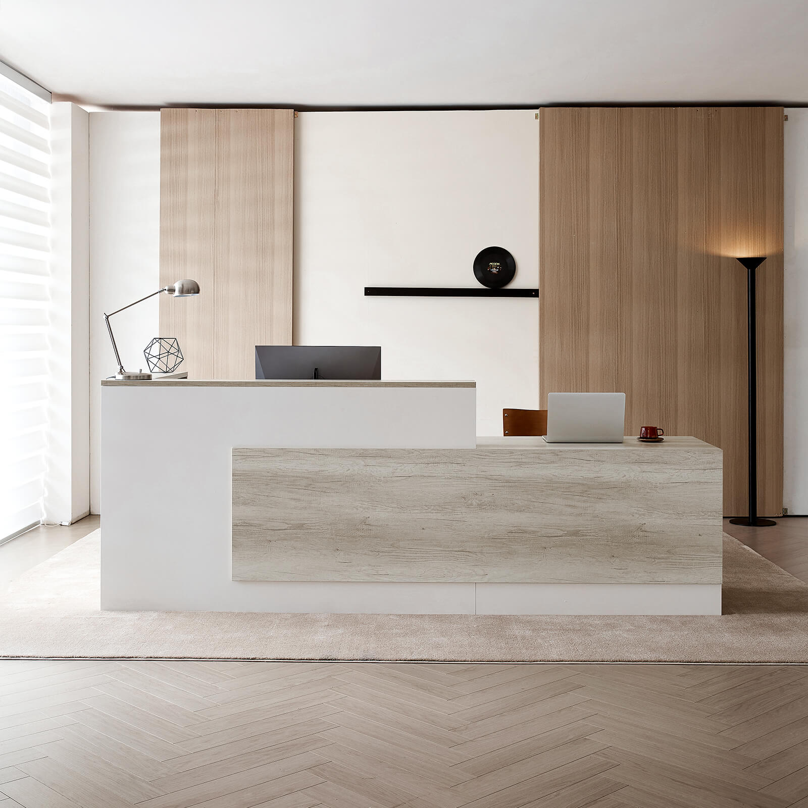 Professional L-Shaped Welcome Desk for Modern Companies - ANZHAP JDT-2215 Main picture 12