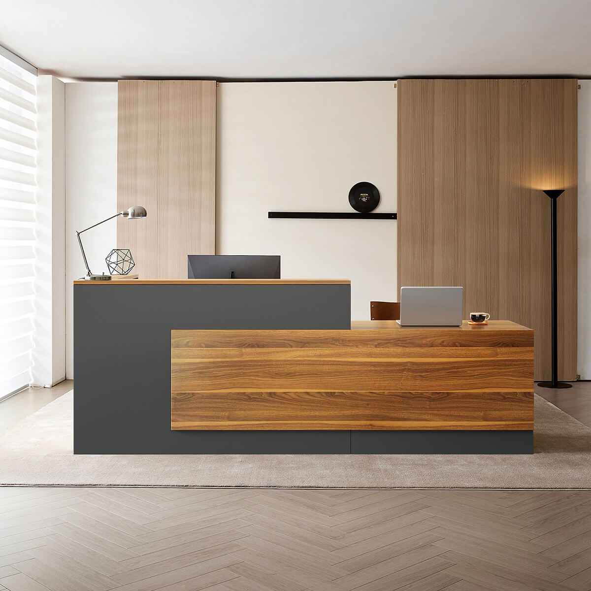 Professional L-Shaped Welcome Desk for Modern Companies - ANZHAP JDT-2215 Main picture 8