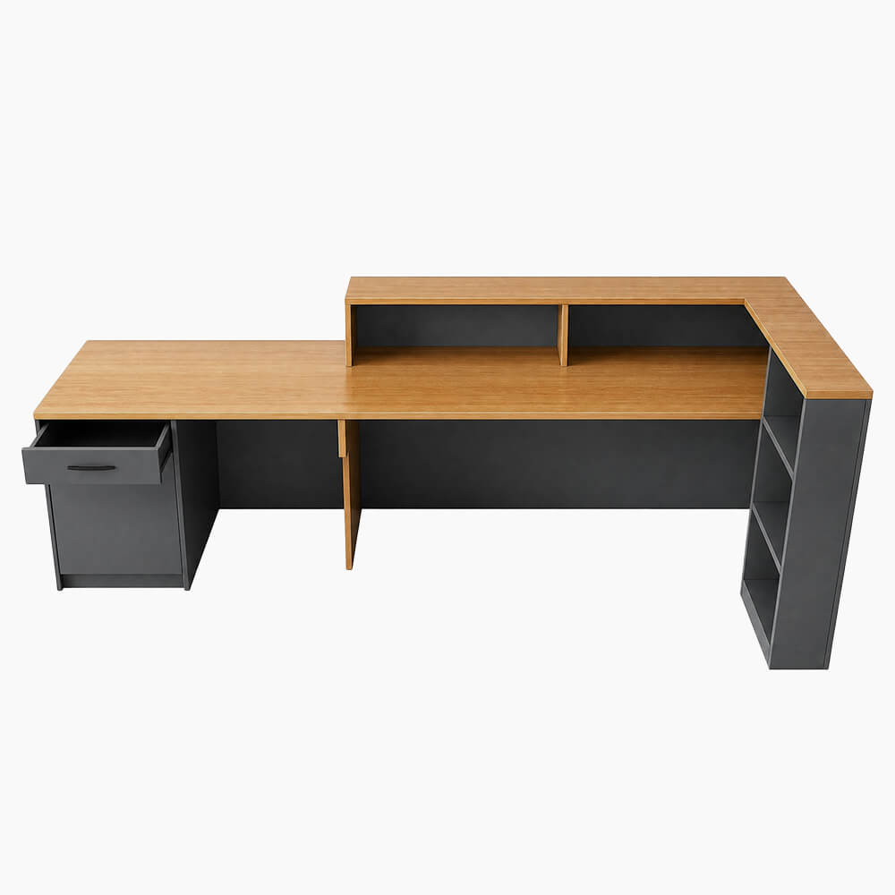 Professional L-Shaped Welcome Desk for Modern Companies - ANZHAP JDT-2215 Mainpicture 4
