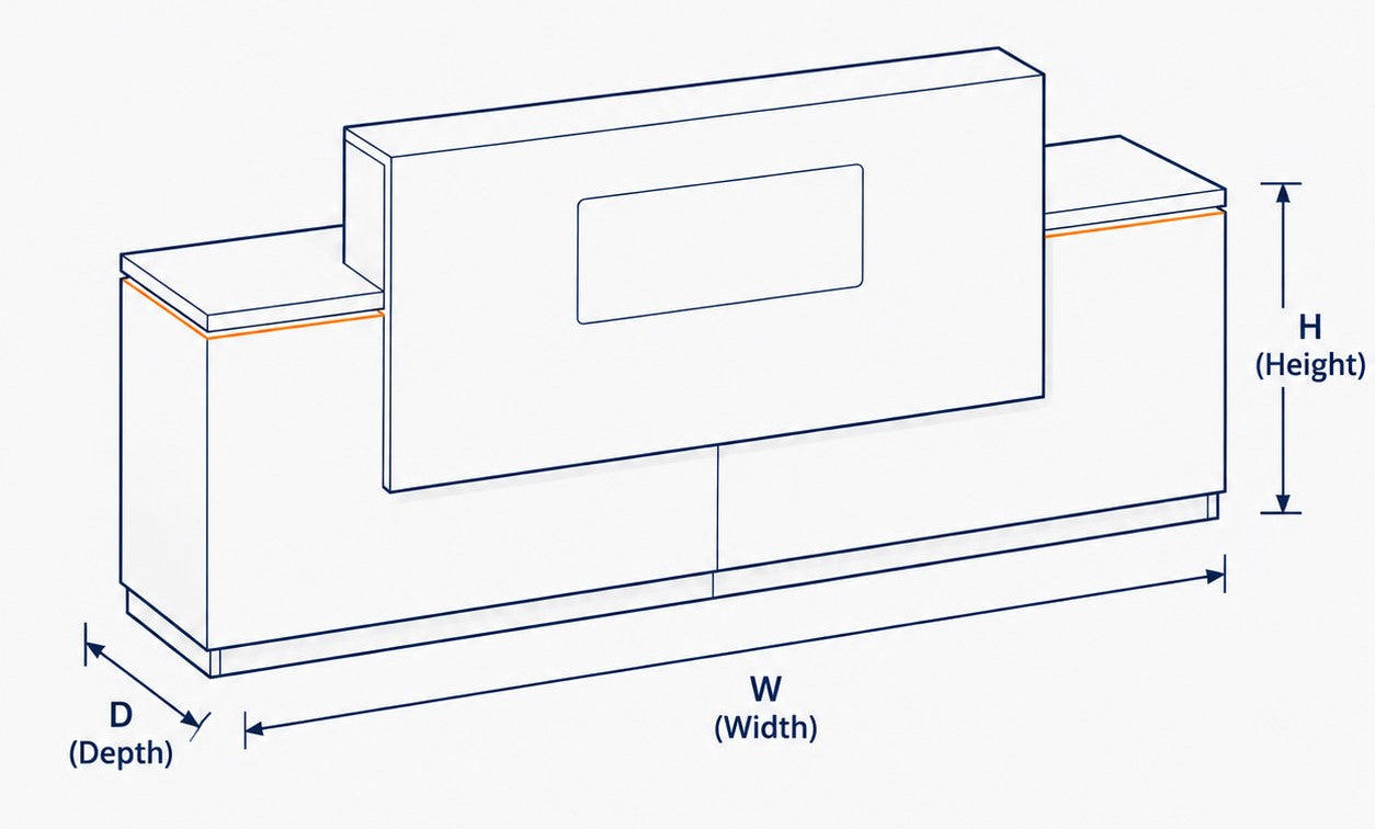 Raised Centre Panel Straight dimension guide