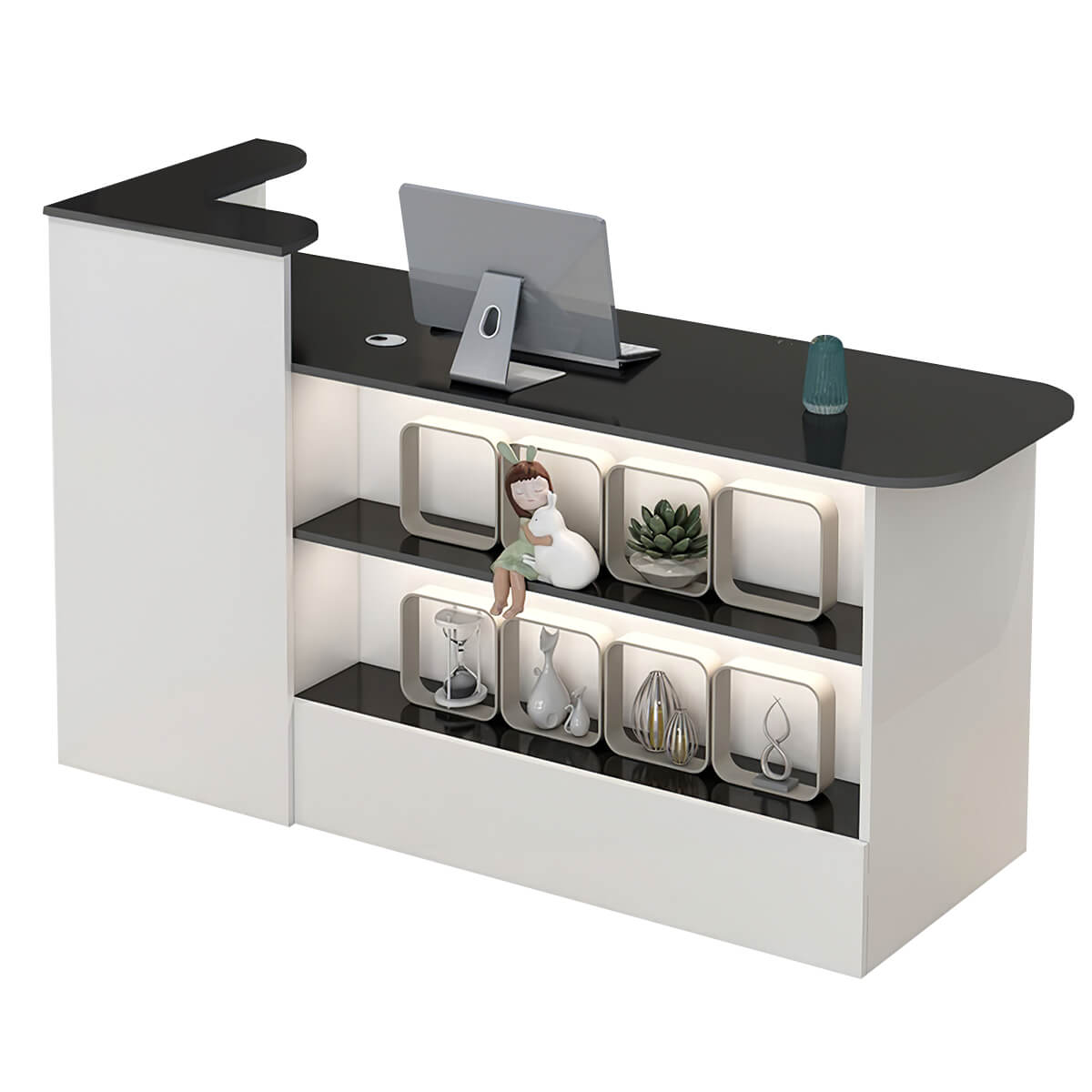 Sleek Straight Reception Desk for Compact Entrance Halls ANZHAP JDT-104 Main picture 14