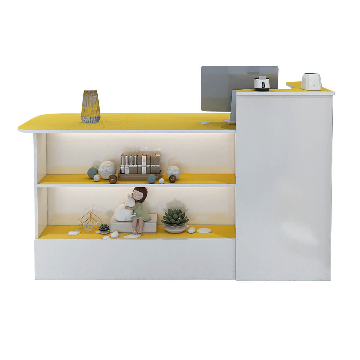 Sleek Straight Reception Desk for Compact Entrance Halls ANZHAP JDT-104 Main picture 4