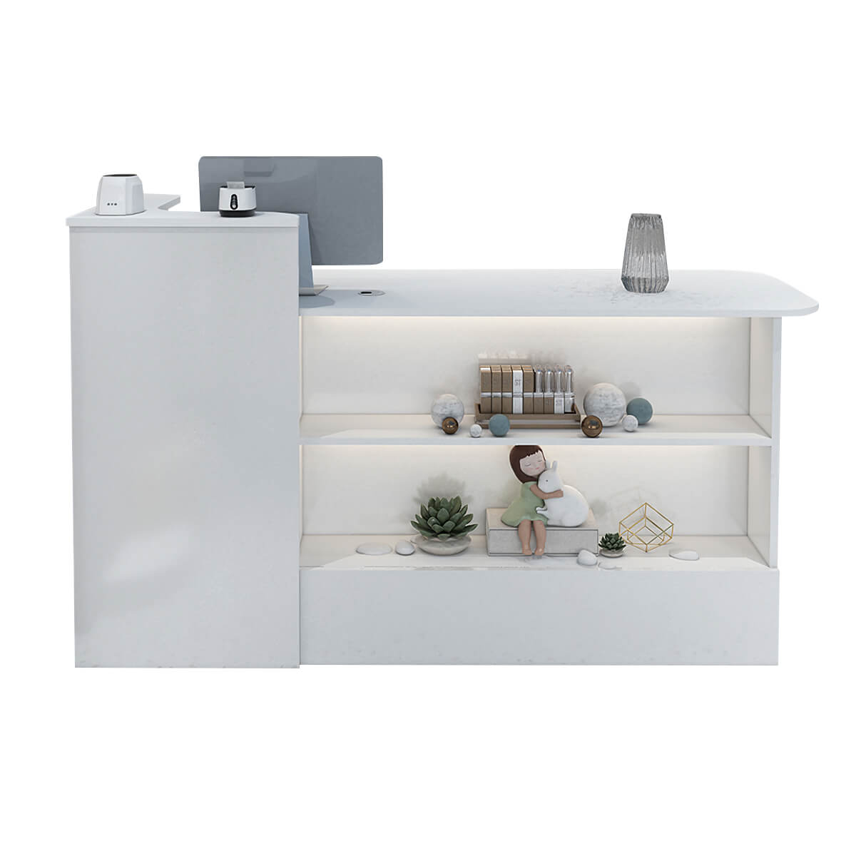 Sleek Straight Reception Desk for Compact Entrance Halls ANZHAP JDT-104 Main picture 8