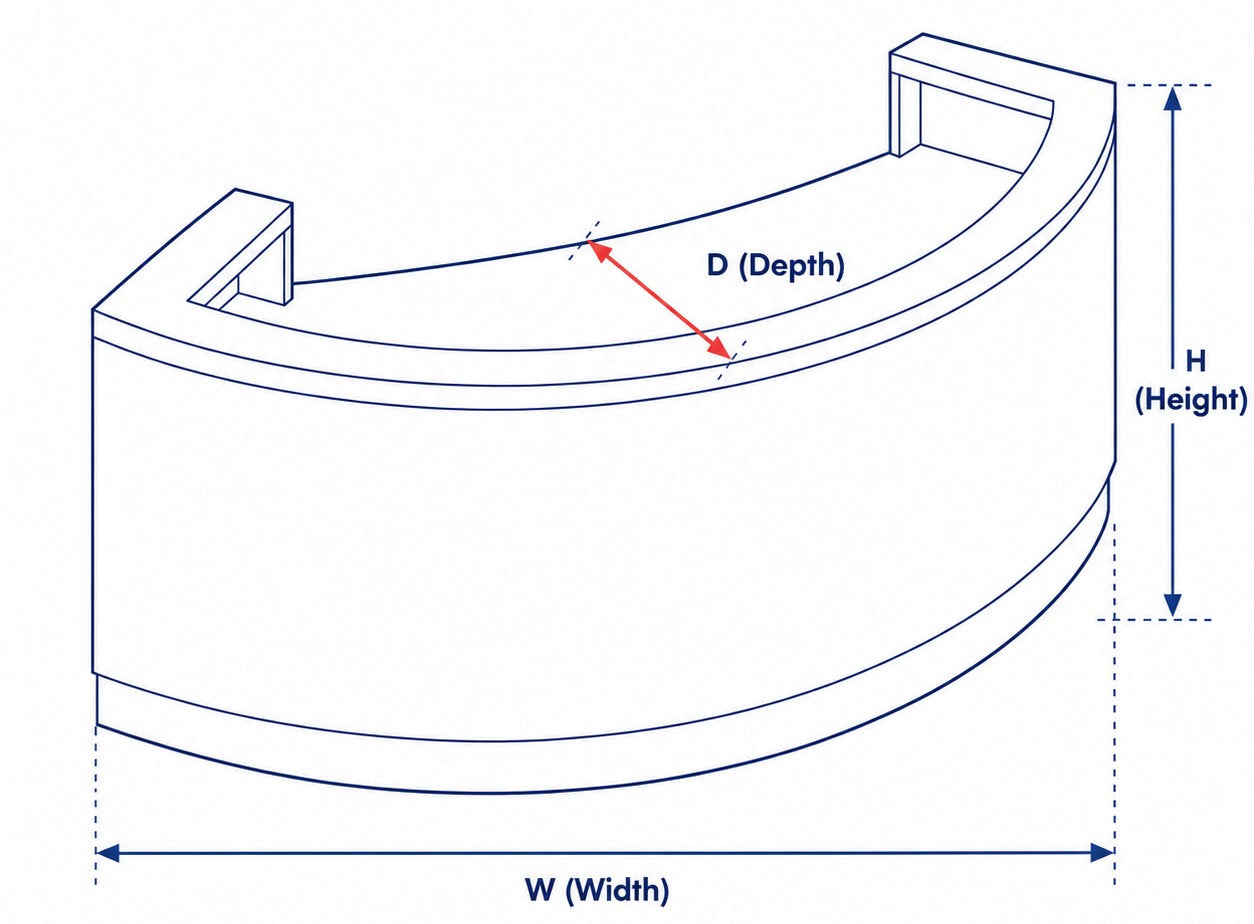 Classic Curved dimension guide